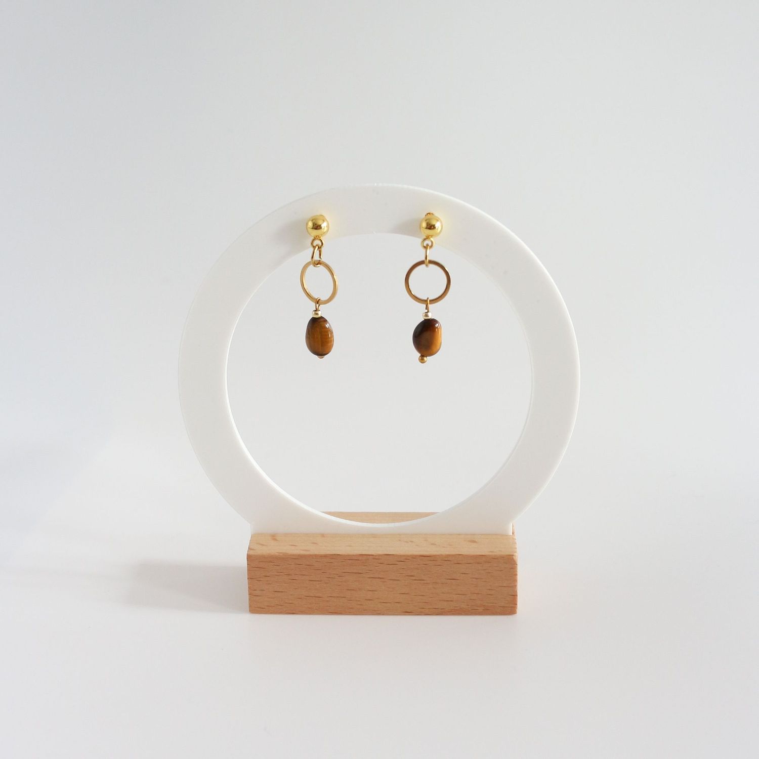 Kolczyki z tygrysiego oka