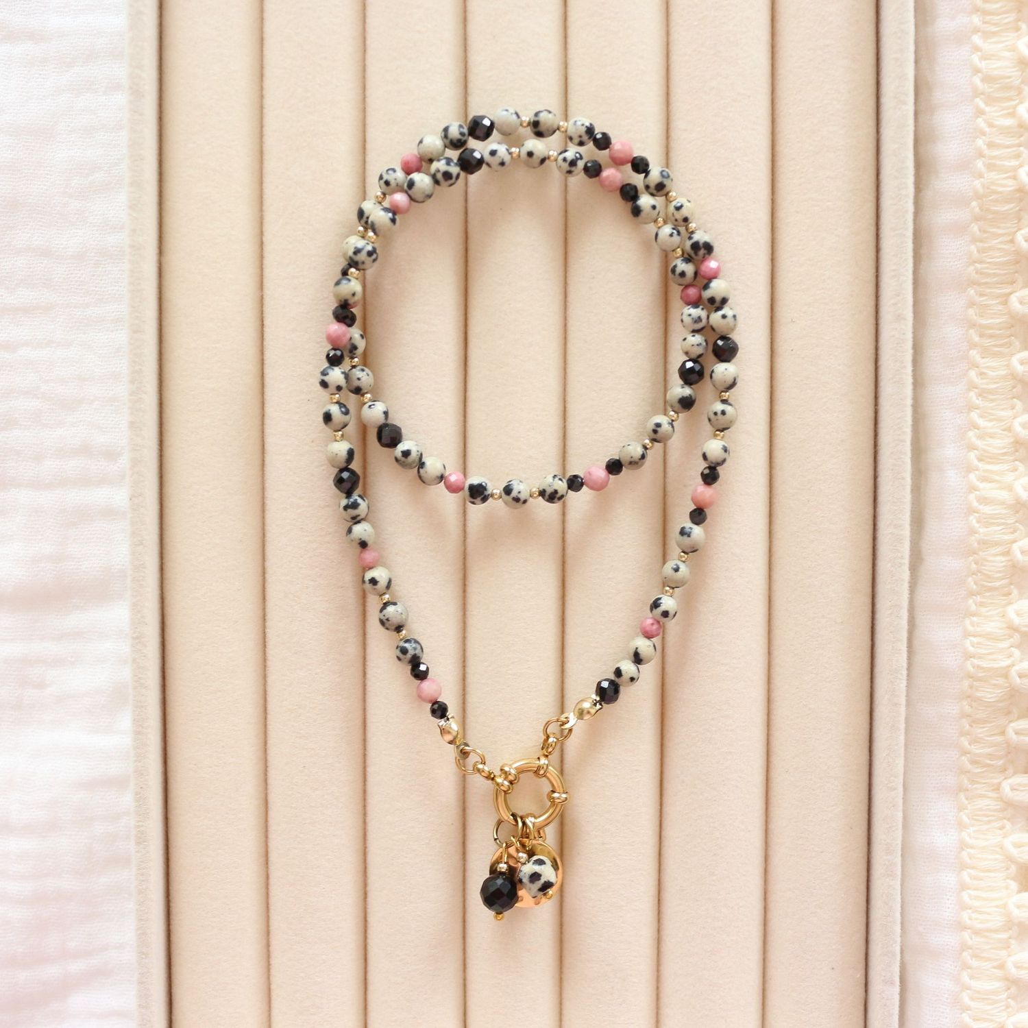 Naszyjnik Pink or Black