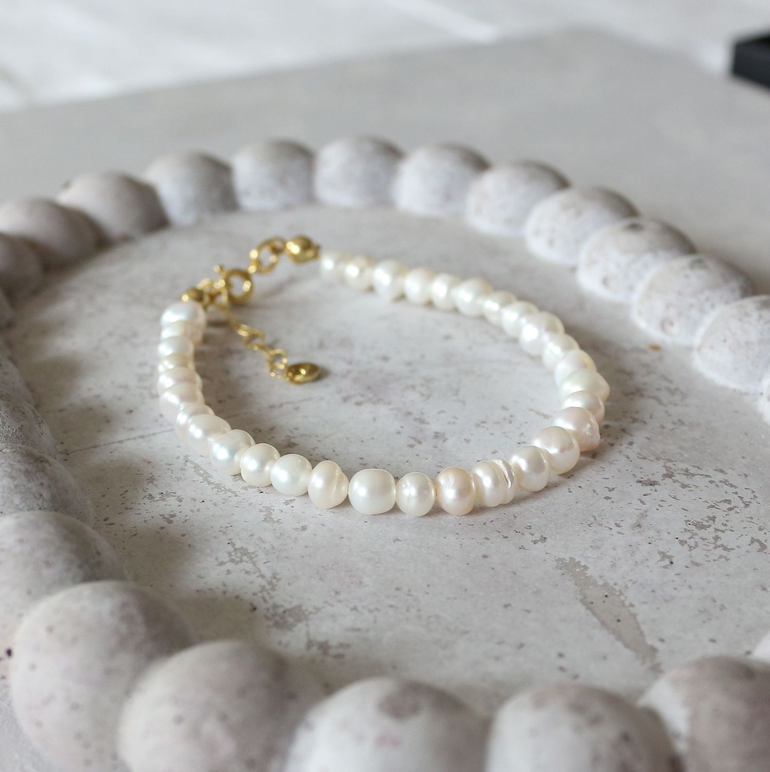 Bransoletka perełki midi