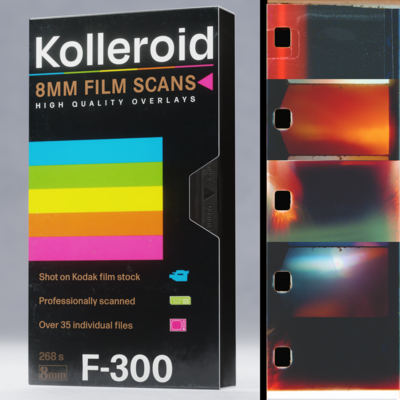 Kolleroid 8mm Film Scan Overlay Pack