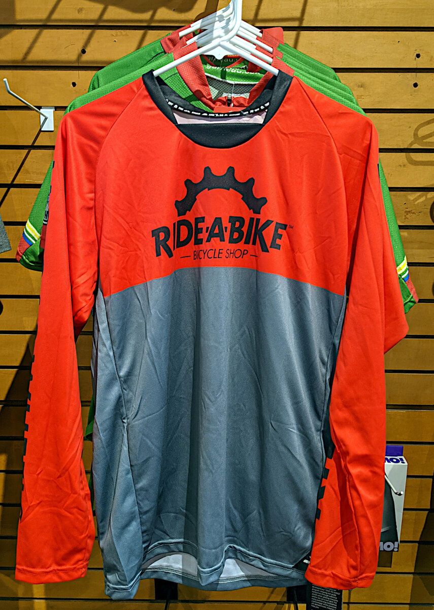 2021 Ride-A-Bike MTB Jersey Red/Gray Medium (Weevil)