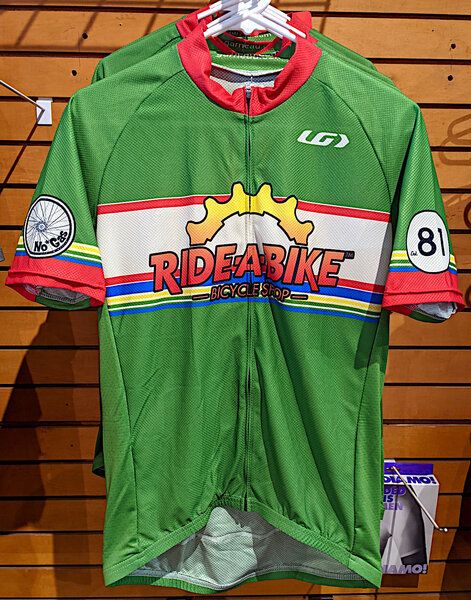 2021 Ride-A-Bike Green/Red Jersey - Medium