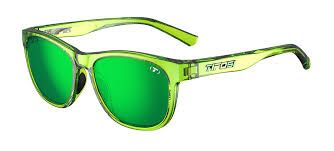Tifosi Swank, Hyper Lime Single Lens Sunglasses, Green Mirror AR