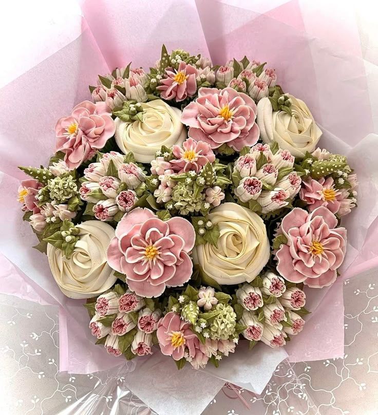 Cupcake Bouquet — Buttercream Flower Cupcakes