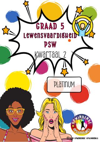 Graad 5 PSW/LV  Kw 2 - Platinum