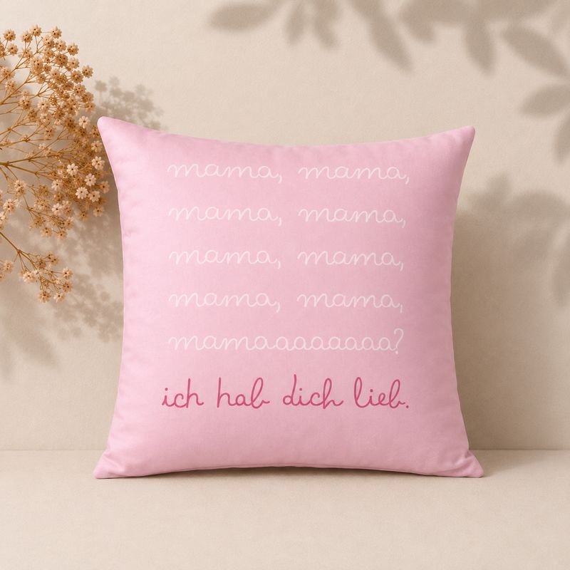 Kissenbezug "Mama Ich Hab Dich Lieb" | Mama Geburtstagsgeschenk