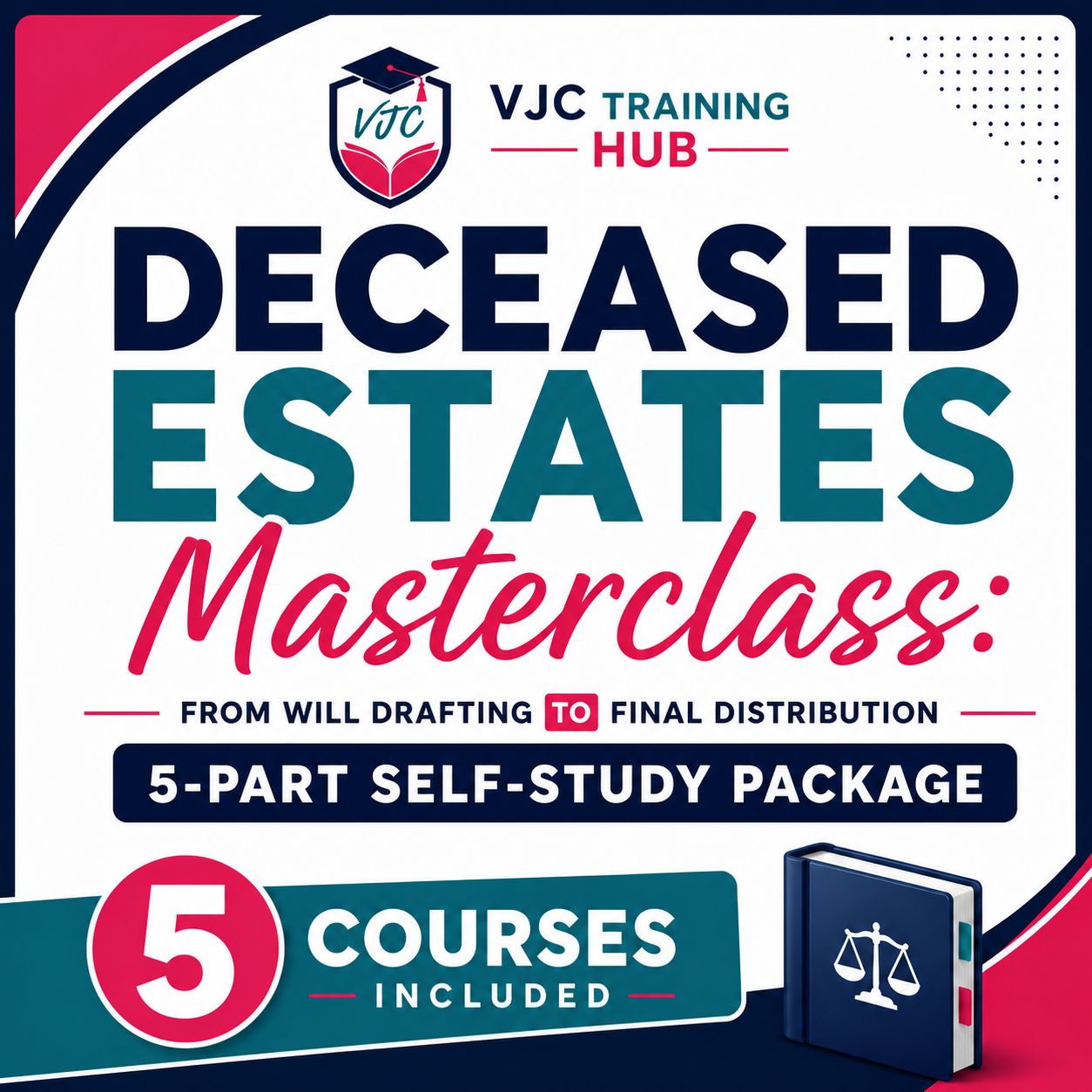 Deceased Estates Masterclass: From Will Drafting to Final Distribution - 5 x Session Self-Study Package