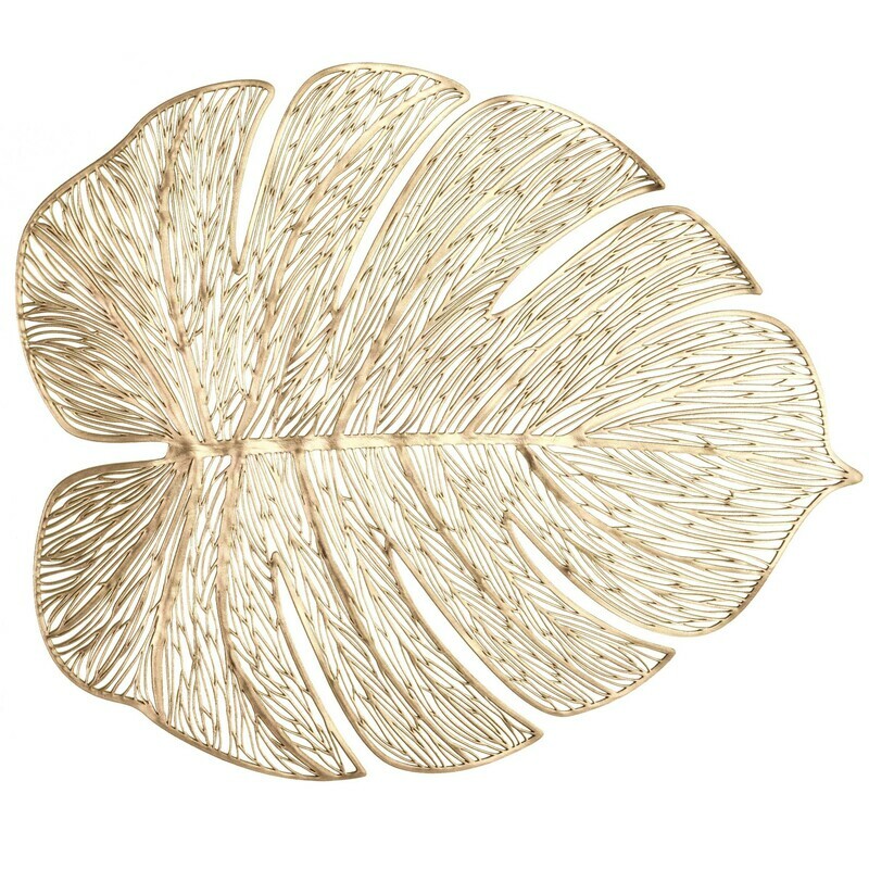 Garden Design - Gold Pressed Vinyl Placemat