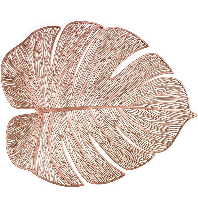 Garden Design - Rose Gold Pressed Vinyl Placemat