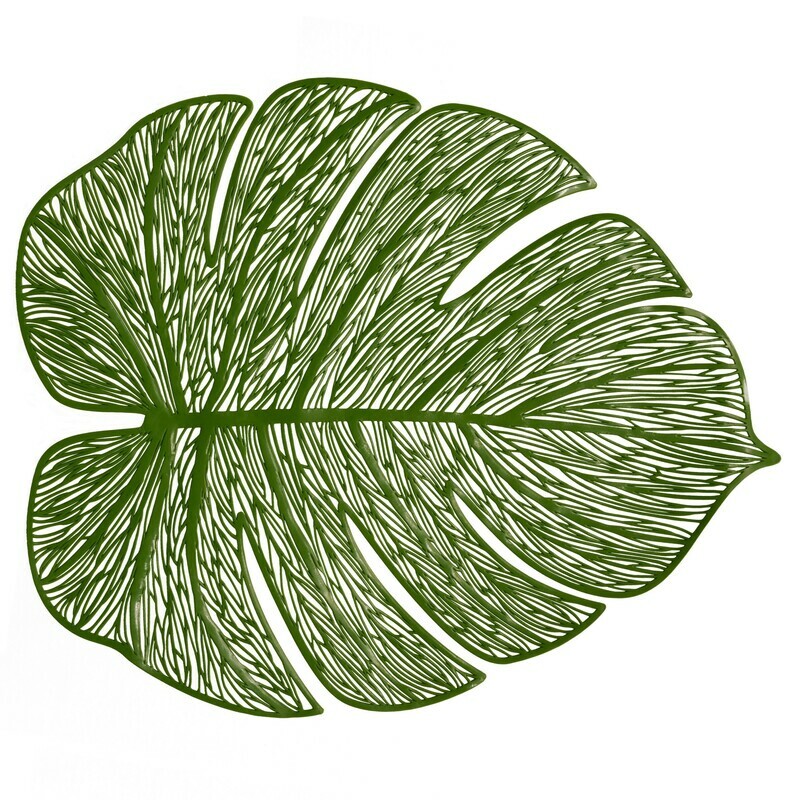 Garden Design - Green Pressed Vinyl Placemat