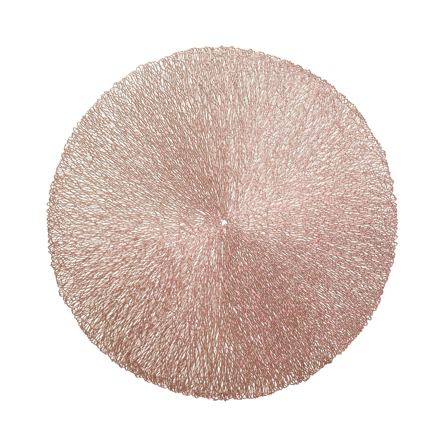 Reef Design - Round Rose Gold Pressed Vinyl Placemat