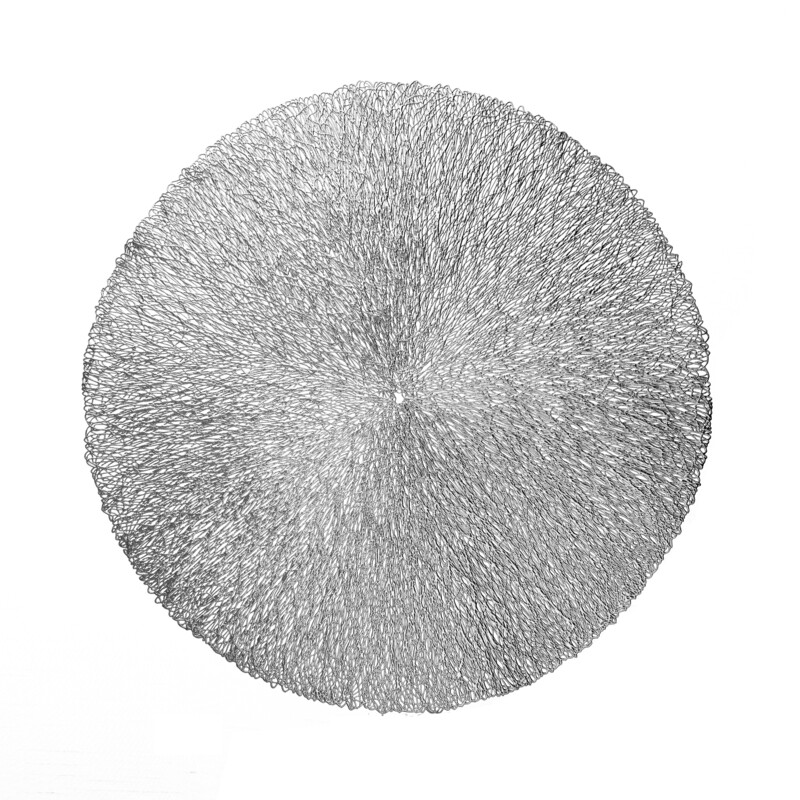 Reef Design - Round Silver Pressed Vinyl Placemat