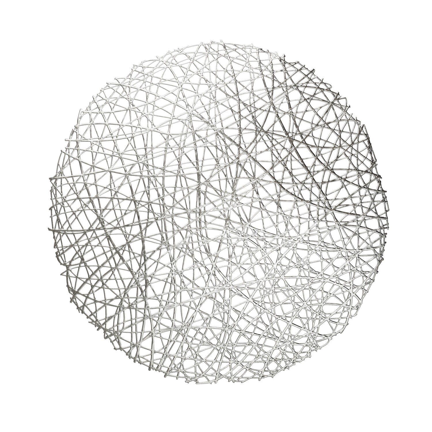 Summer Design - Round Silver Pressed Vinyl Placemat