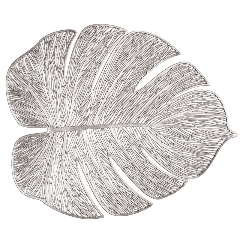 Garden Design - Silver Pressed Vinyl Placemat