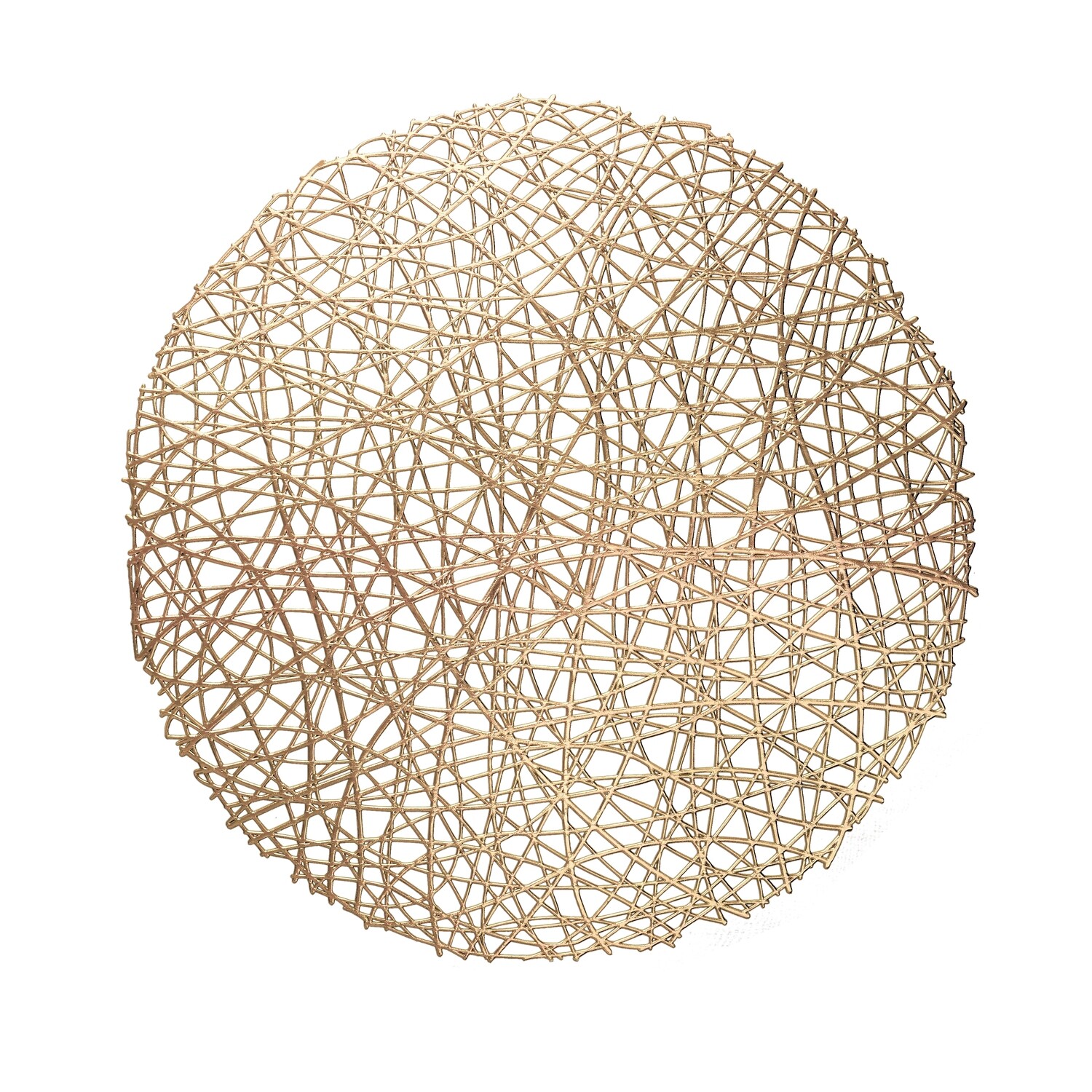 Summer Design - Round Gold Pressed Vinyl Placemat - SAMPLE -