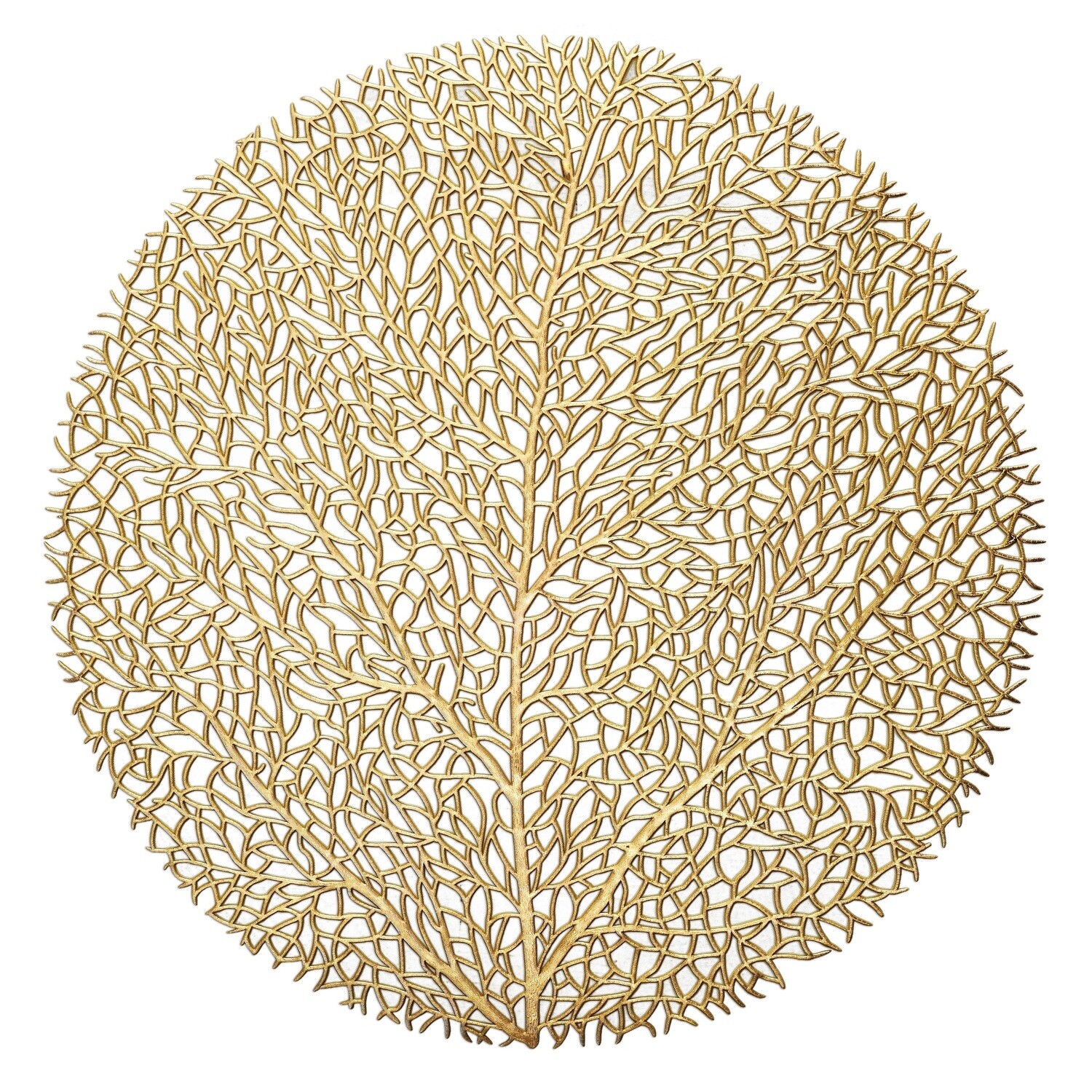 Eden Design - Round Matt Gold Pressed Vinyl Placemat