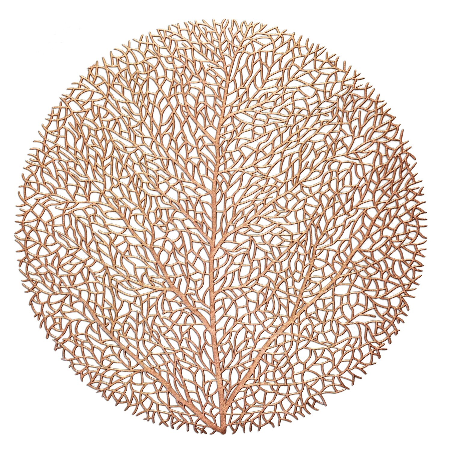 Eden Design - Round Matt Rose Gold Pressed Vinyl Placemat