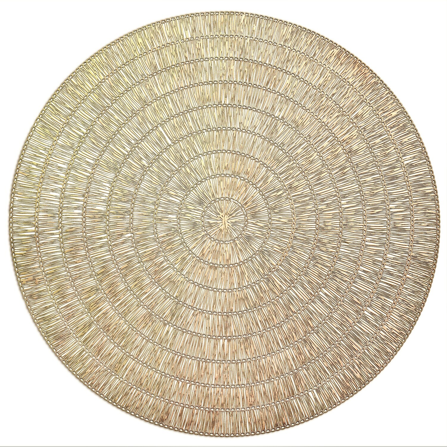 Splendor Design - Matt Gold - Round Pressed Vinyl Placemat