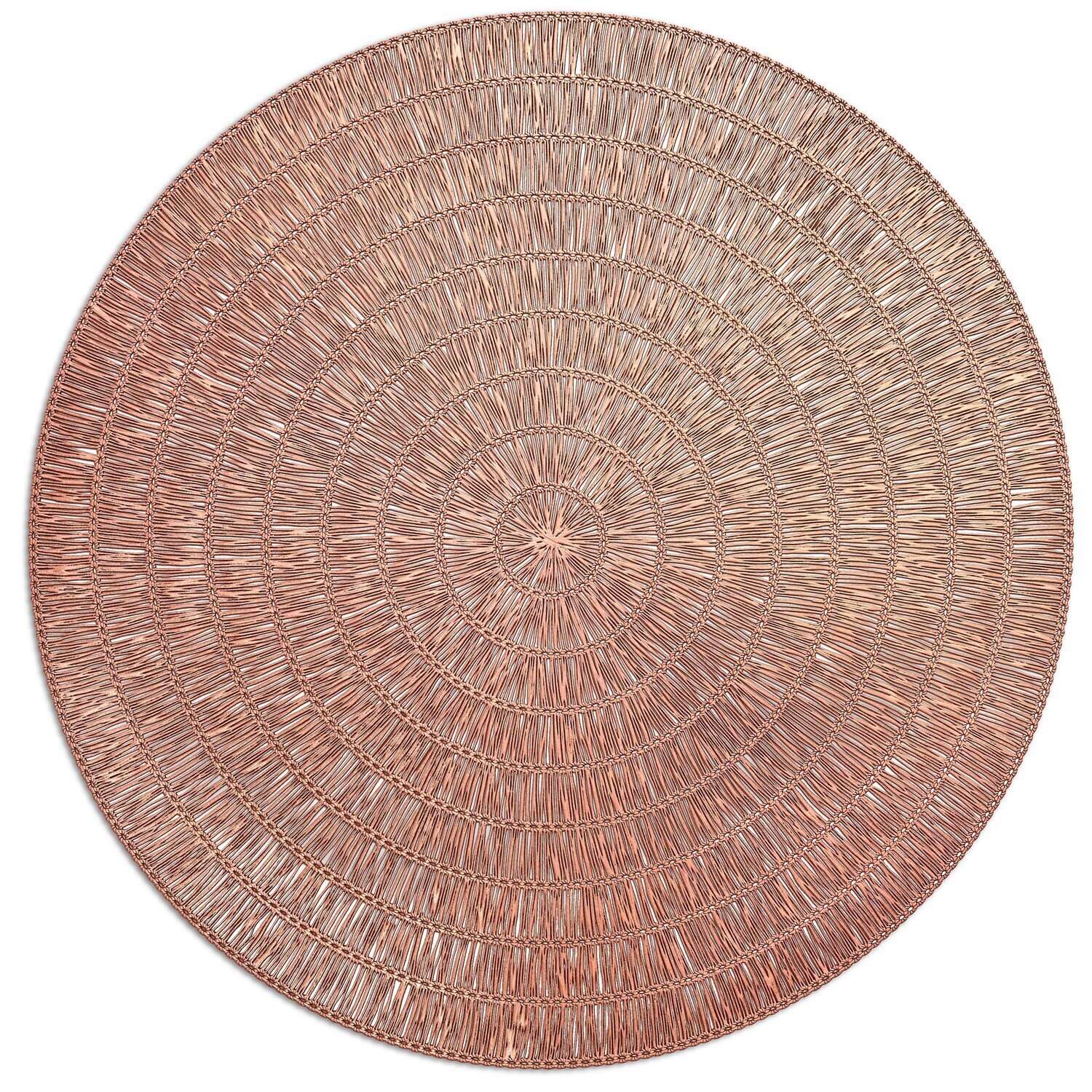 Splendor Design - Matt Rose Gold - Round Pressed Vinyl Placemat
