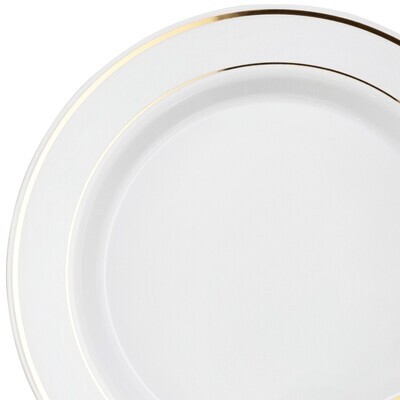 ​DOUBLE RIMMED   - WHITE &amp; GOLD -