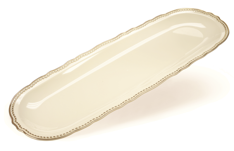 17.5&quot; x 6.5&quot; Rectangular Tray, 40 Pcs