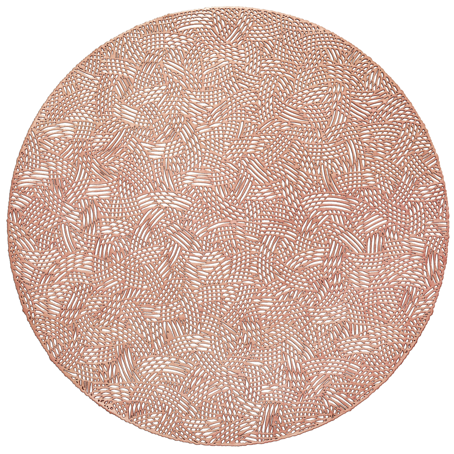 GEO Design - Rose Gold Pressed Vinyl Placemat