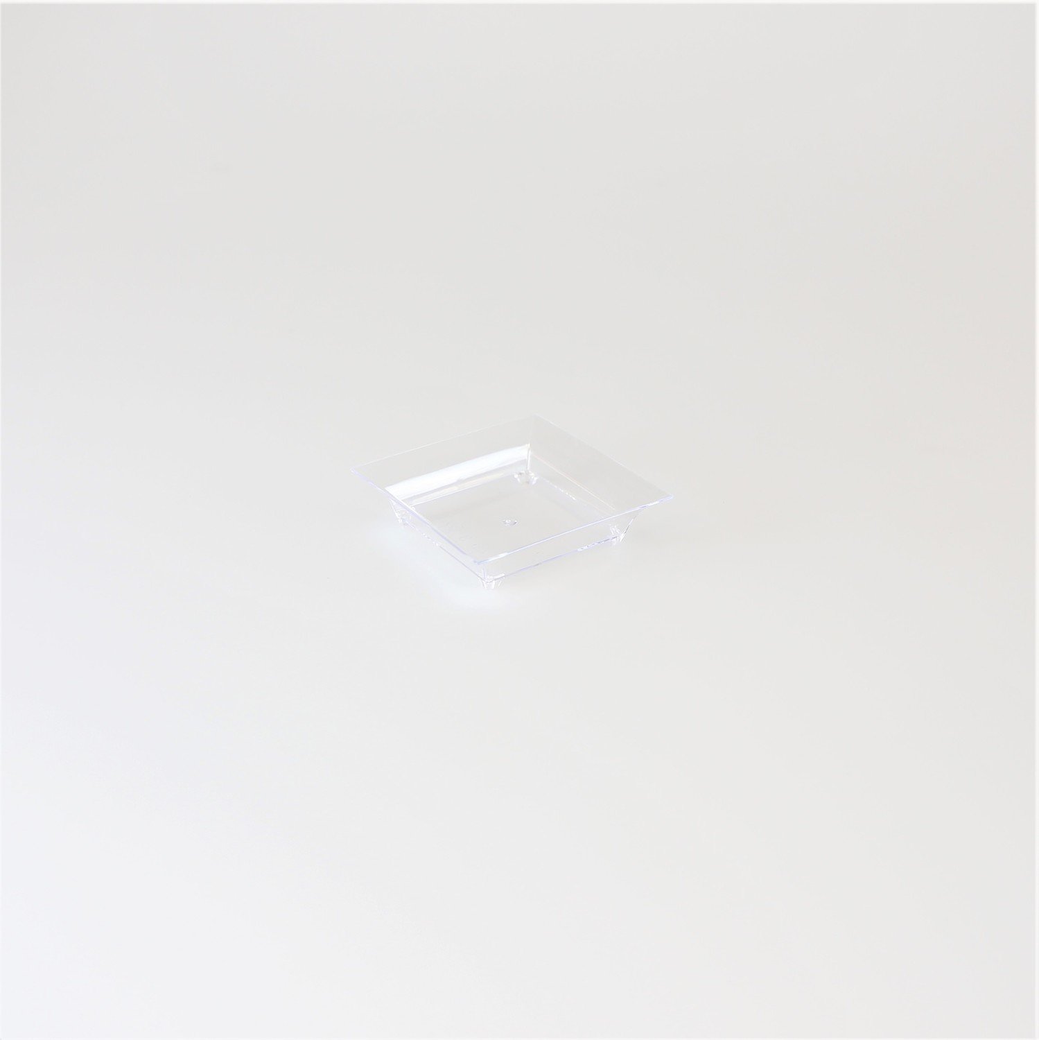 2.4&quot;x 2.4&quot; Mini Square Tray, Clear -SAMPLE -