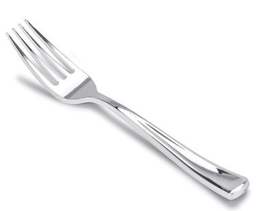 Plastic Silver Fork
