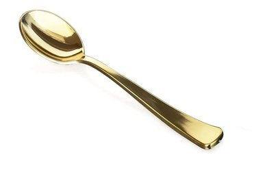 Plastic Gold Spoon