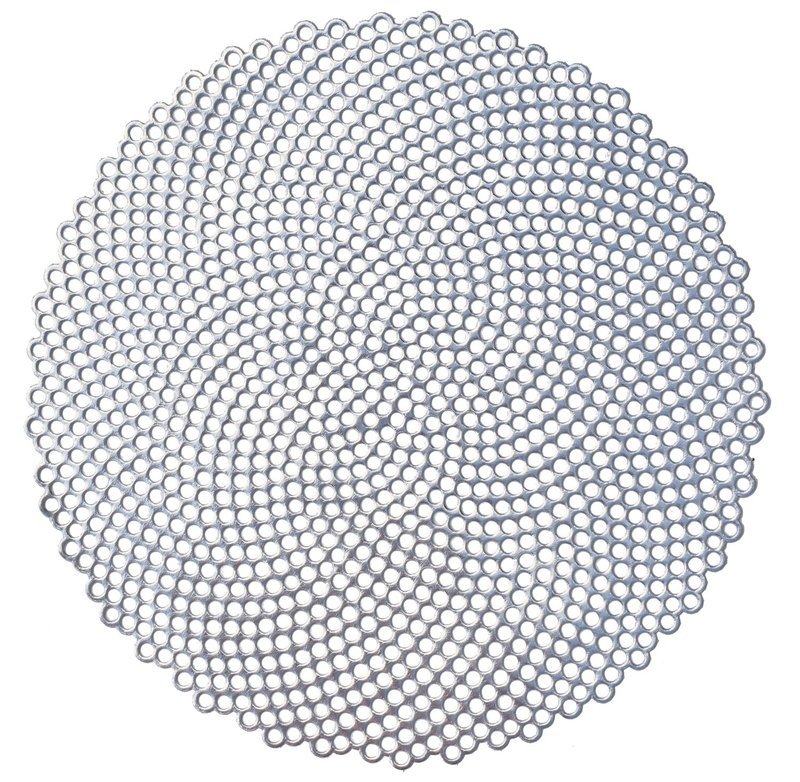 Mosaic Design - Round Silver Pressed Vinyl Placemat