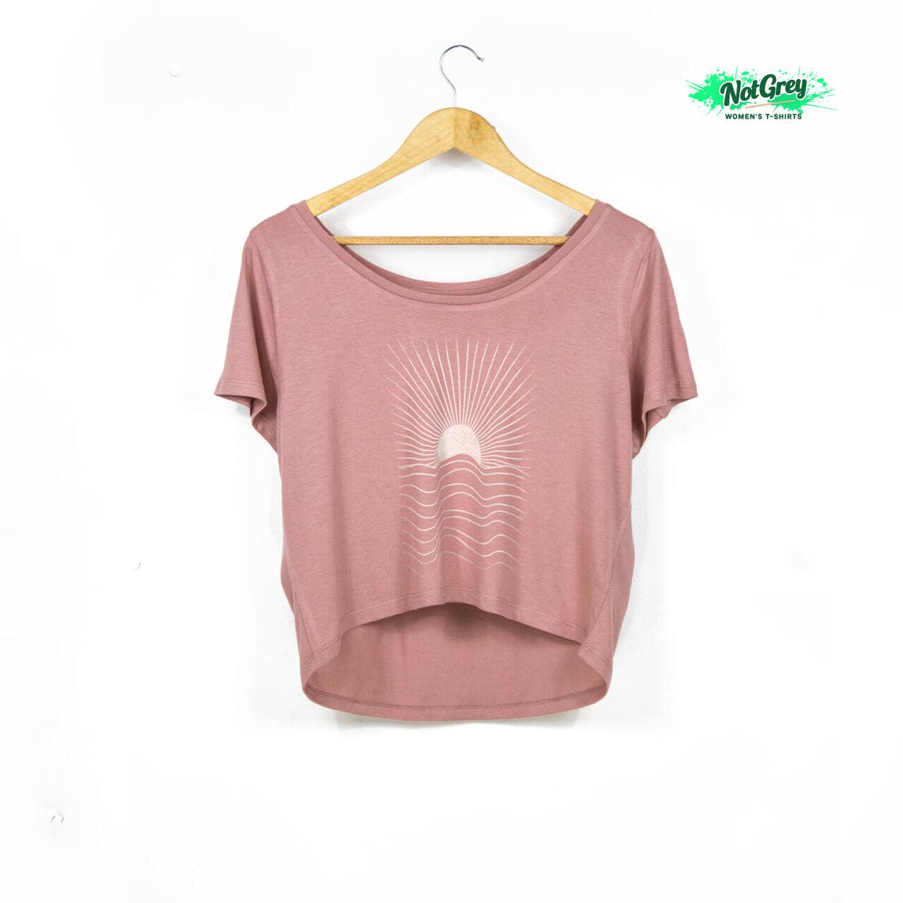 The Horizon Sunset Tee - Dusty Mauve