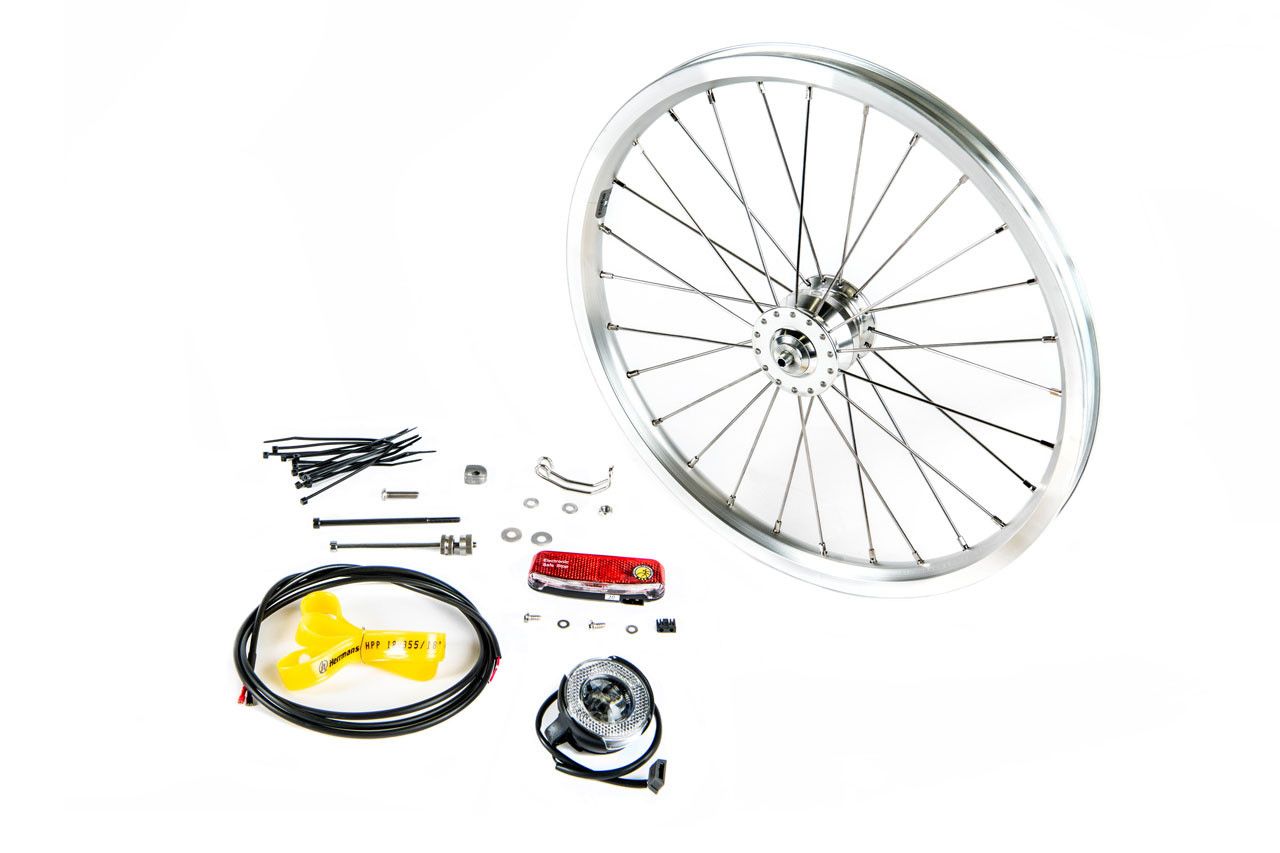 Dynamo Hub Brompton wheel kit
