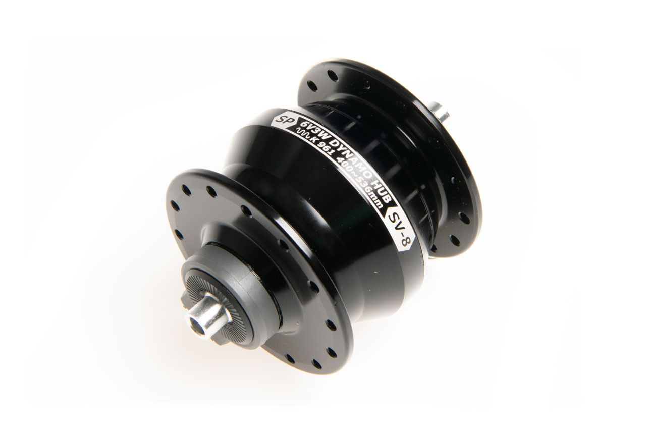 Dynamo Hub Brompton wheel kit, Color: Noire