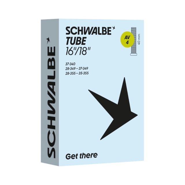 Schwalbe #4 inner tube for Brompton, Size: 16x1-3/8 (349) PRESTA (40MM)