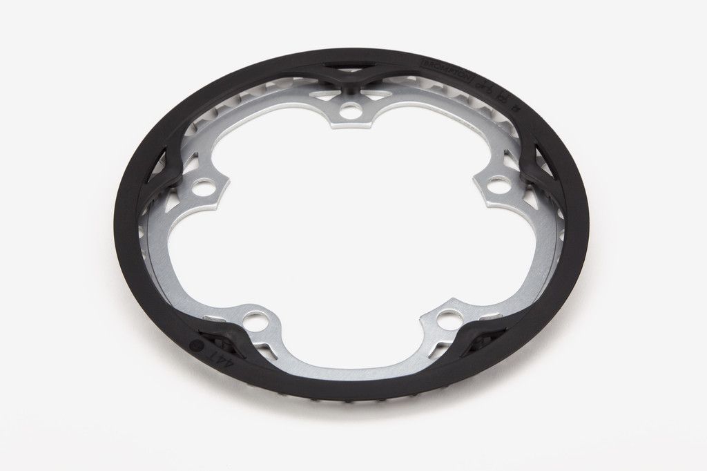 Brompton Genuine Chain ring with guard, Color: Argent, Size: 44D (-12%)