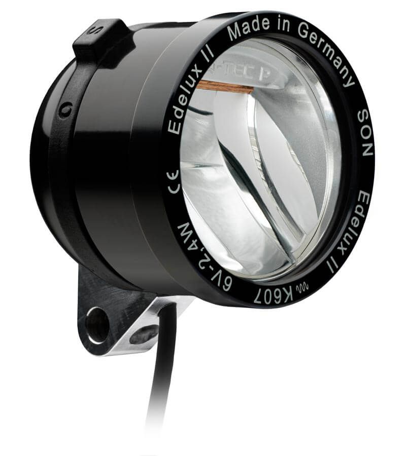 SON Edelux II dynamo headlight for Brompton, Color: Noir