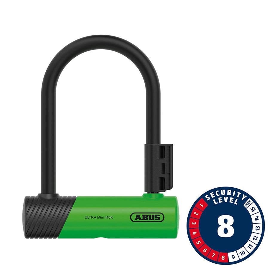Cadenas en U Abus Ultra 410 mini, Color: Vert