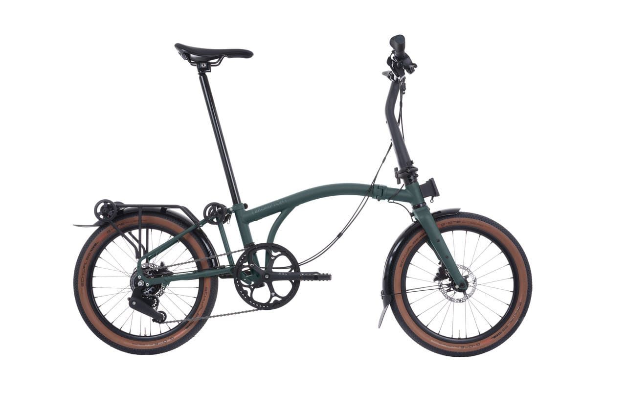Brompton G Line électrique,  avec porte-bagages, forest green
