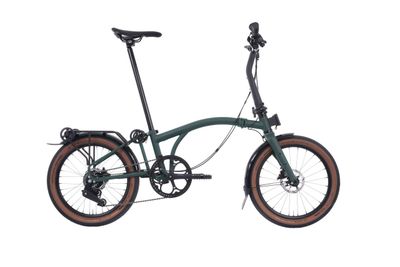 Brompton G Line électrique,  avec porte-bagages, forest green