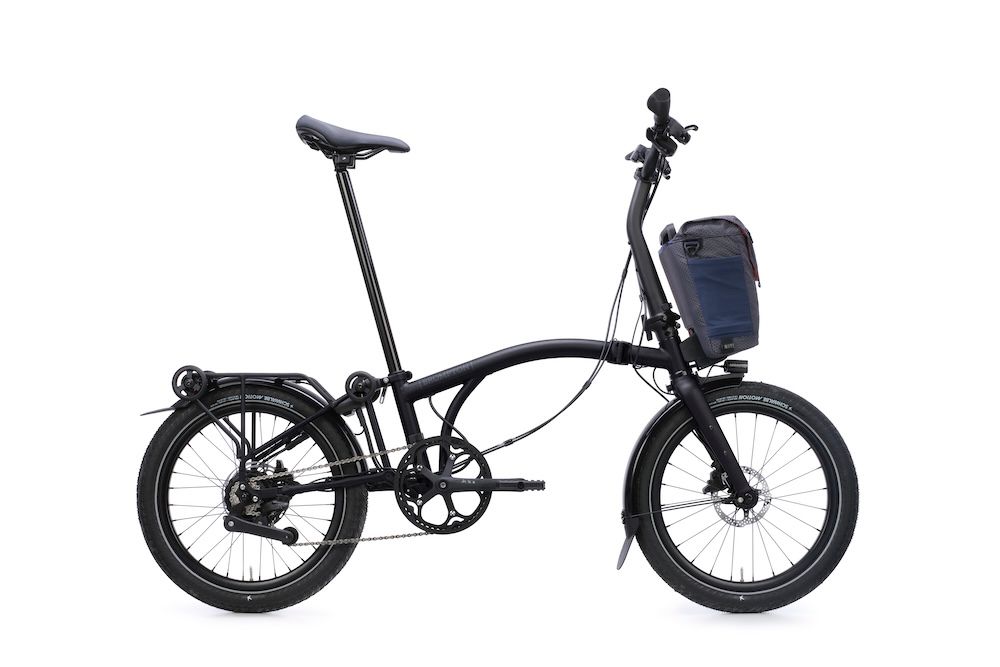 Brompton G Line electric, with rear rack, space black