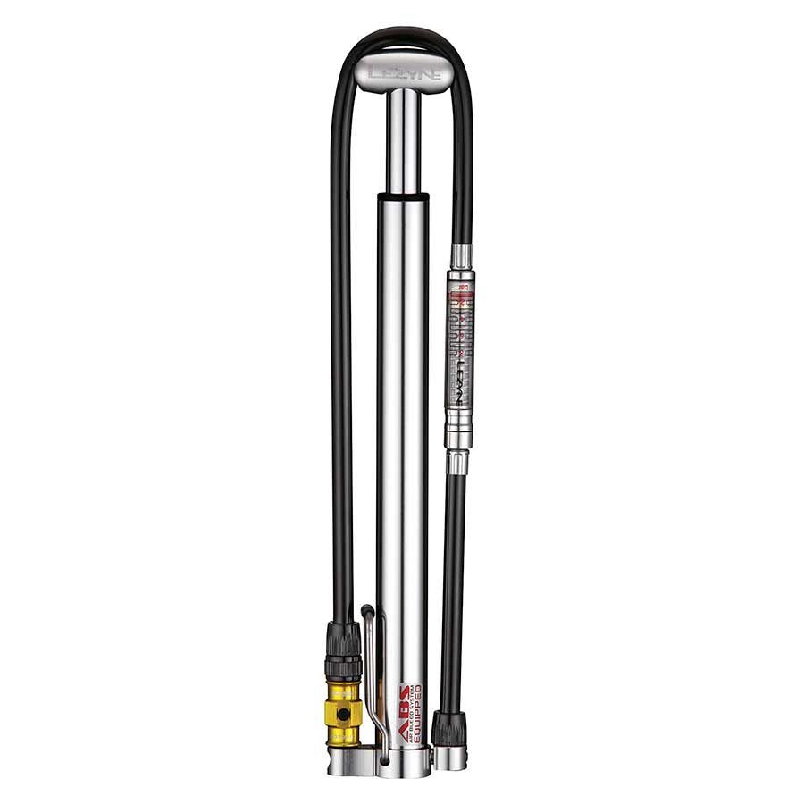Lezyne Micro Floor Drive, Couleur: Argent, Type: HPG (avec jauge)