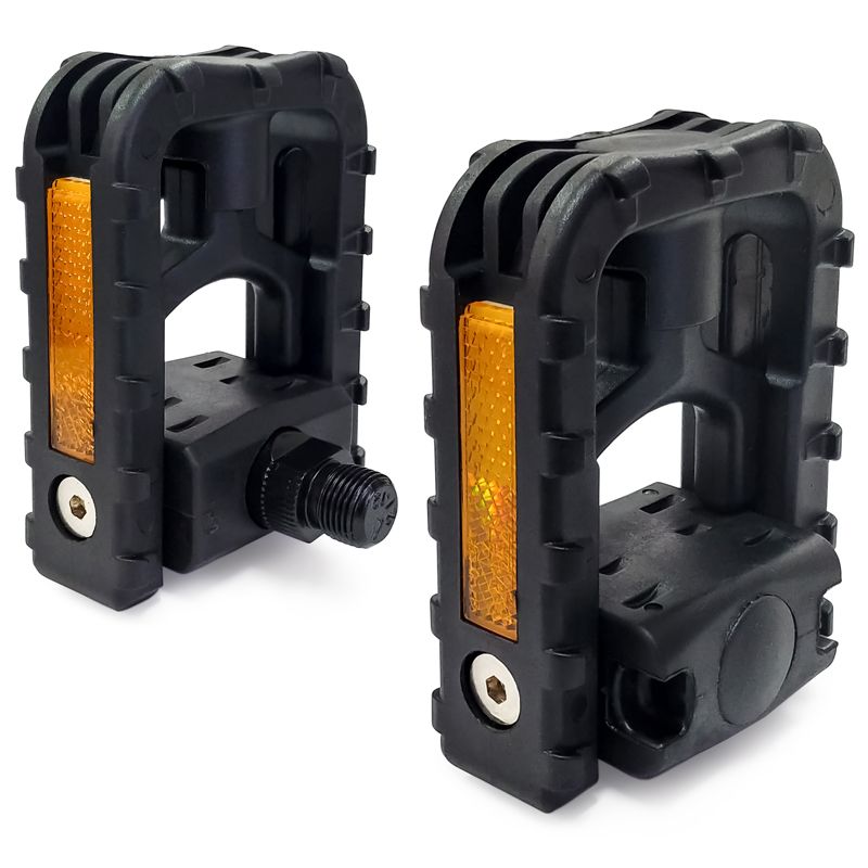 Folding bicycle pedals