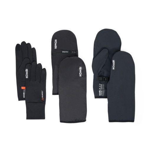 Kombi Climate Series 7-in-1 Modular Gloves &amp; Mitt System, Couleur: Noir, Taille: M