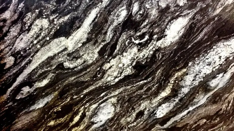 Marbrerie Paco Tranche Granit BLACK WAVE