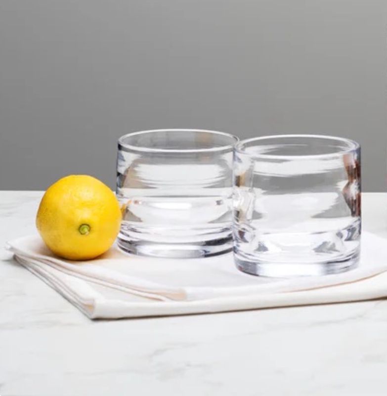 Clear Rocks Glasses