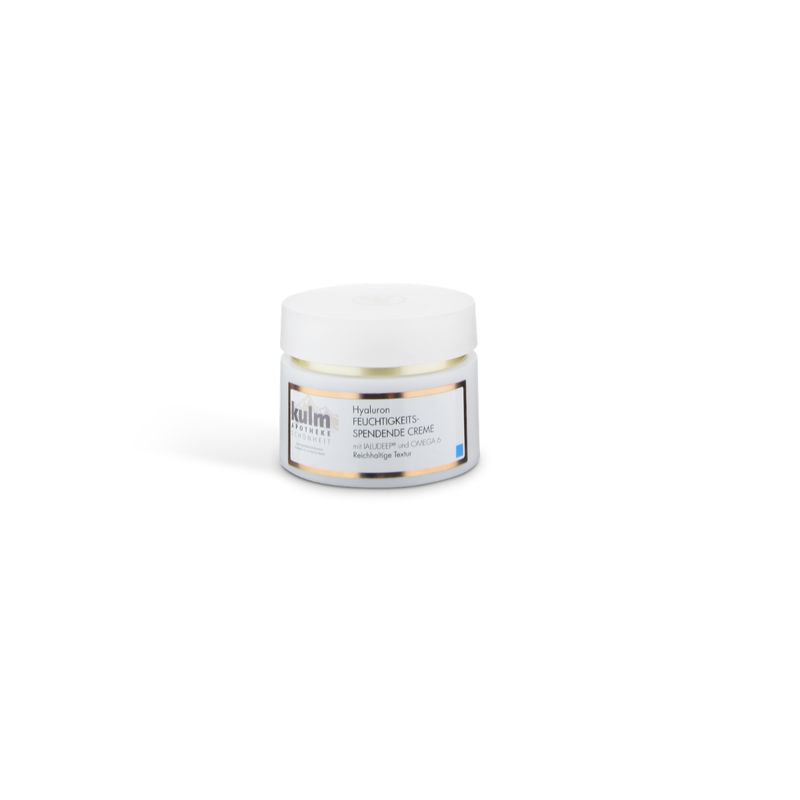 KULM Hyaluron feuchtigkeitsspendende Creme mit IALUDEEP® und OMEGA 6 reichhaltige Textur, 50 ml
