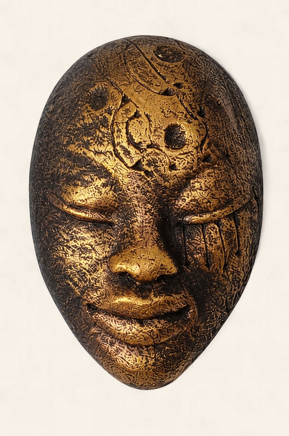 Handcrafted African-Inspired Decorative Wall Masks