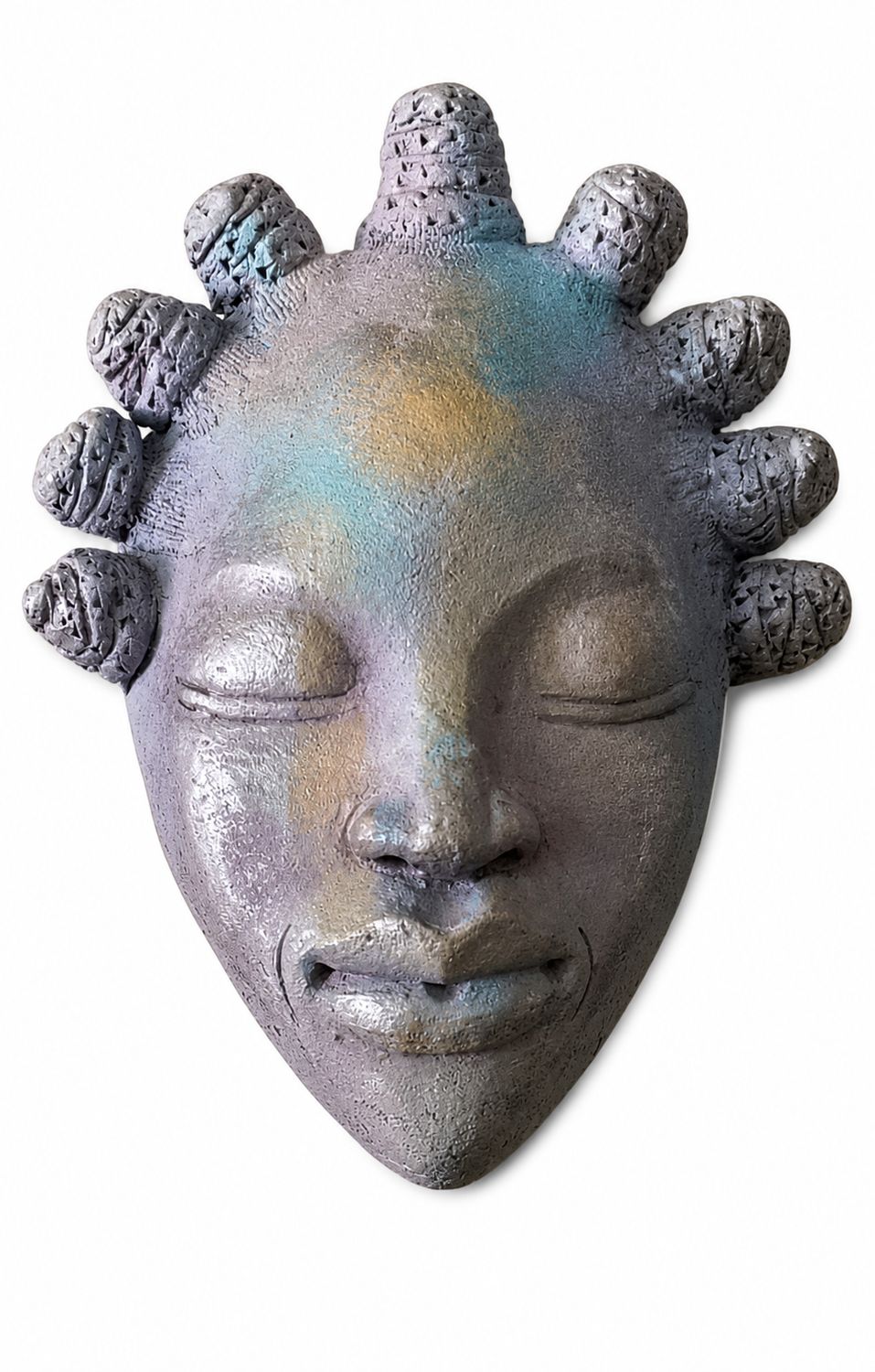 Handcrafted African-Inspired Decorative Wall Masks