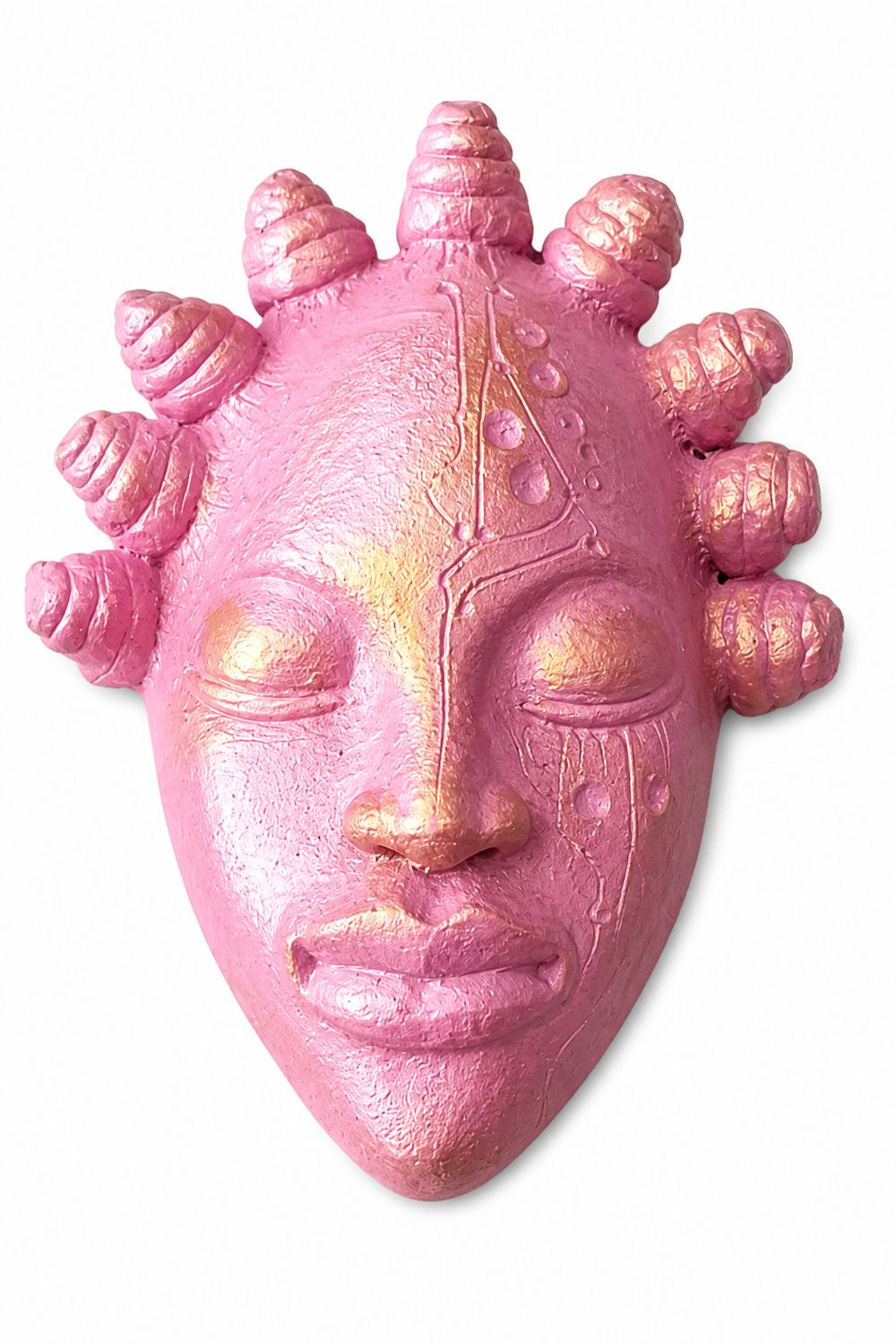 Handcrafted African-Inspired Decorative Wall Masks