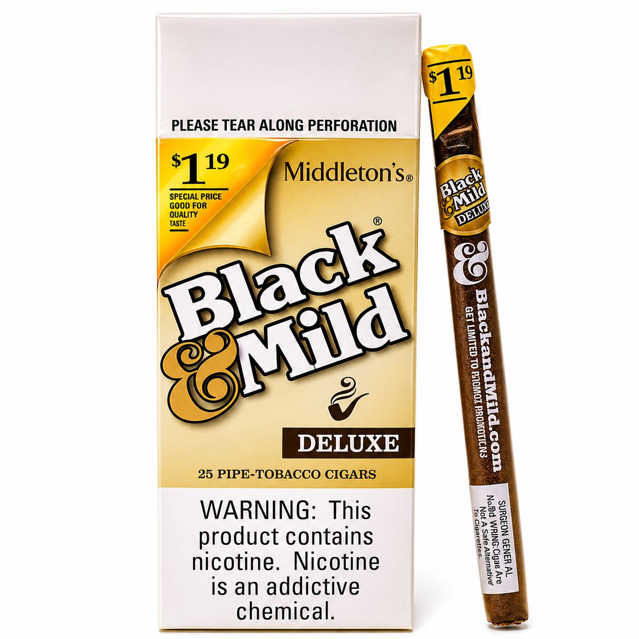 Black &amp; Mild Deluxe Single Cigarillo